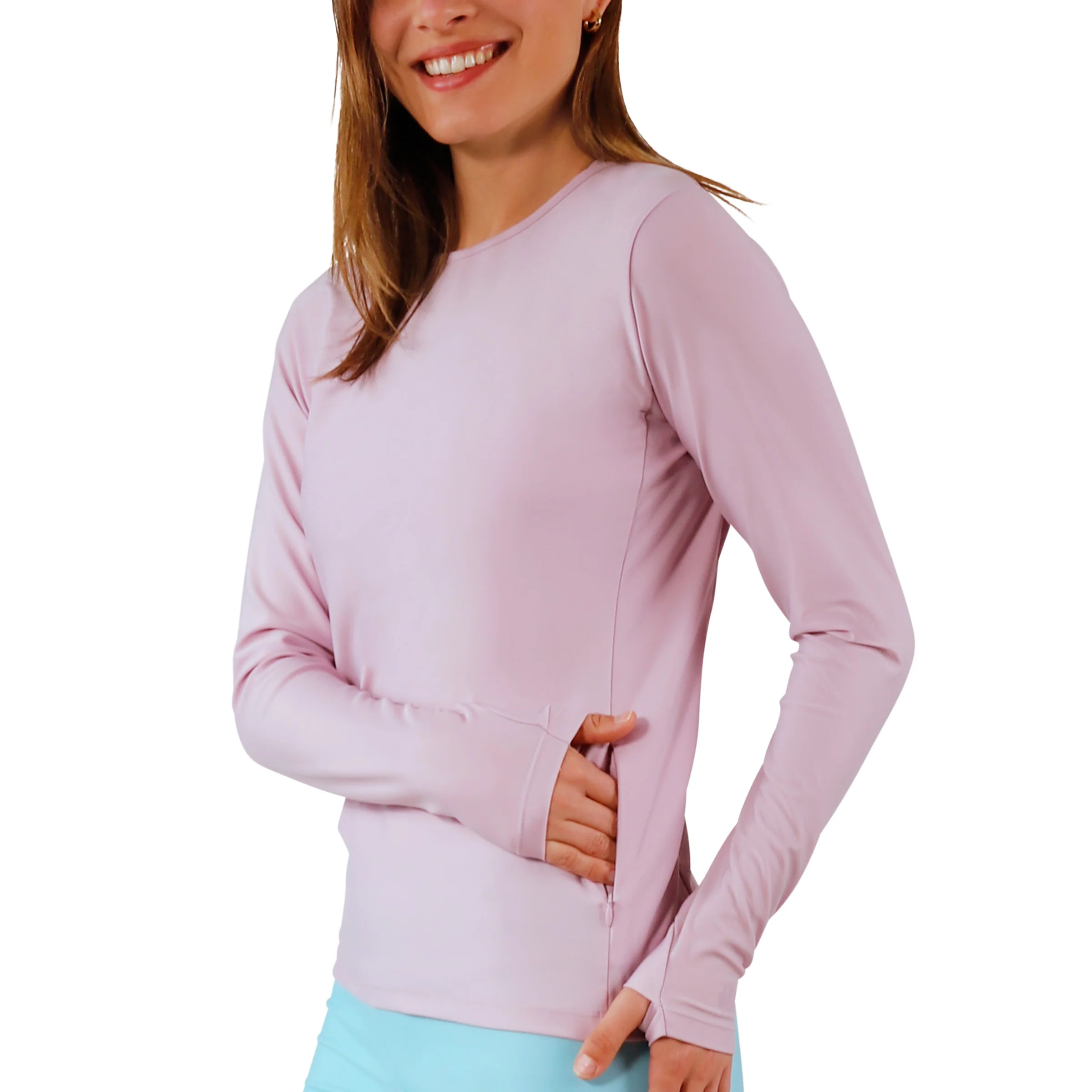 Women's Long Sleeve Crew Sun & Swim Shirt - Serkeasy