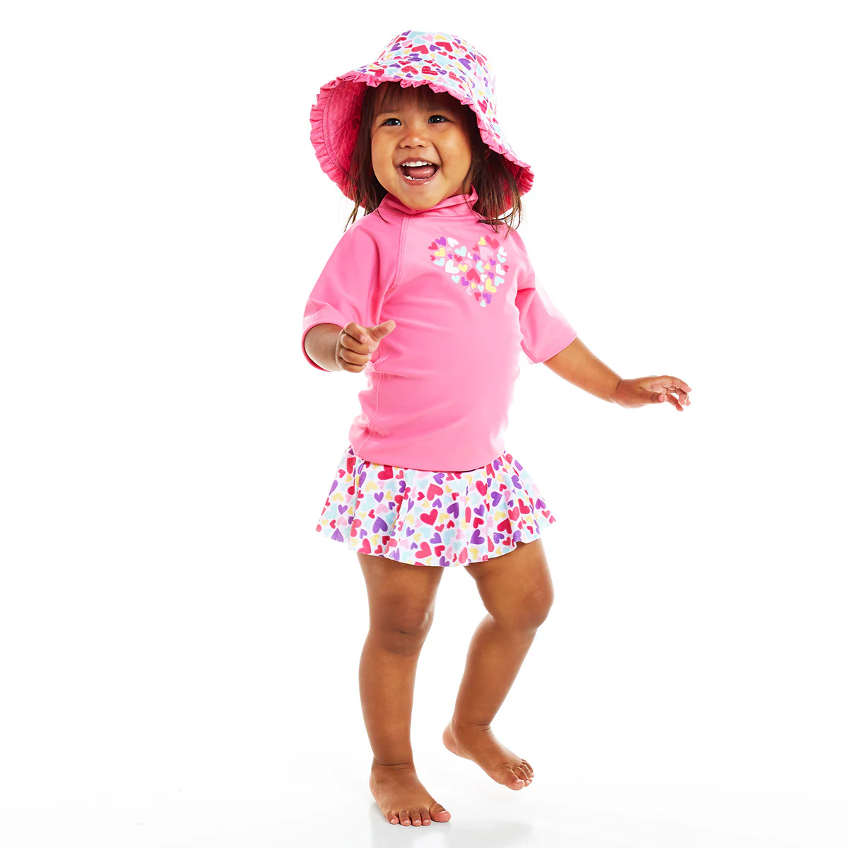 Girl's 3PC Sun & Swim Set - Serkeasy