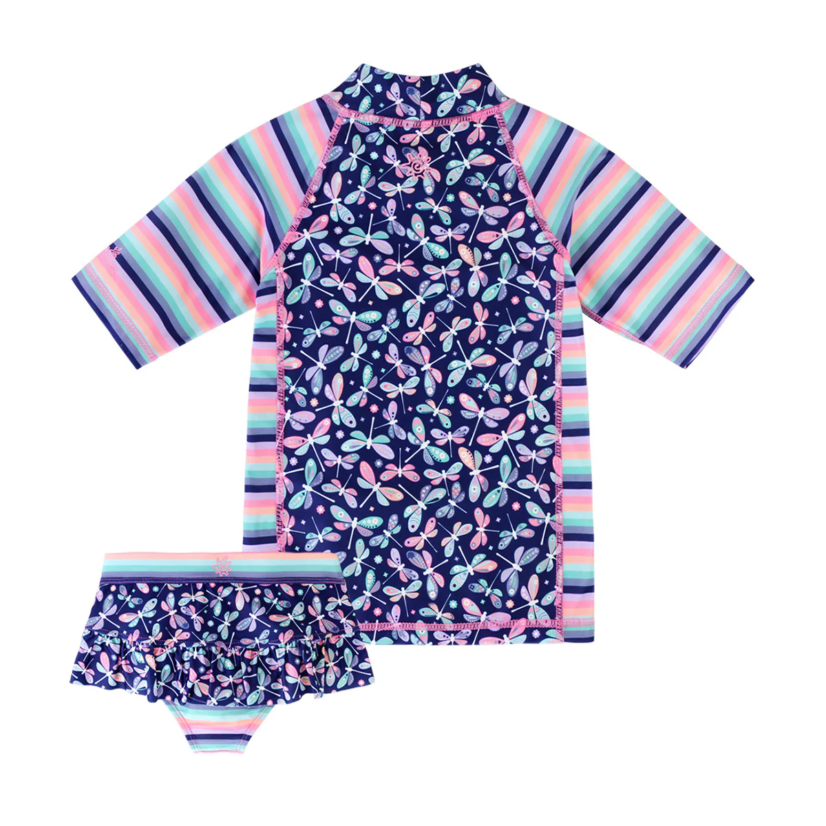 Girl's Short Sleeve Sunny Swim Set - Serkeasy