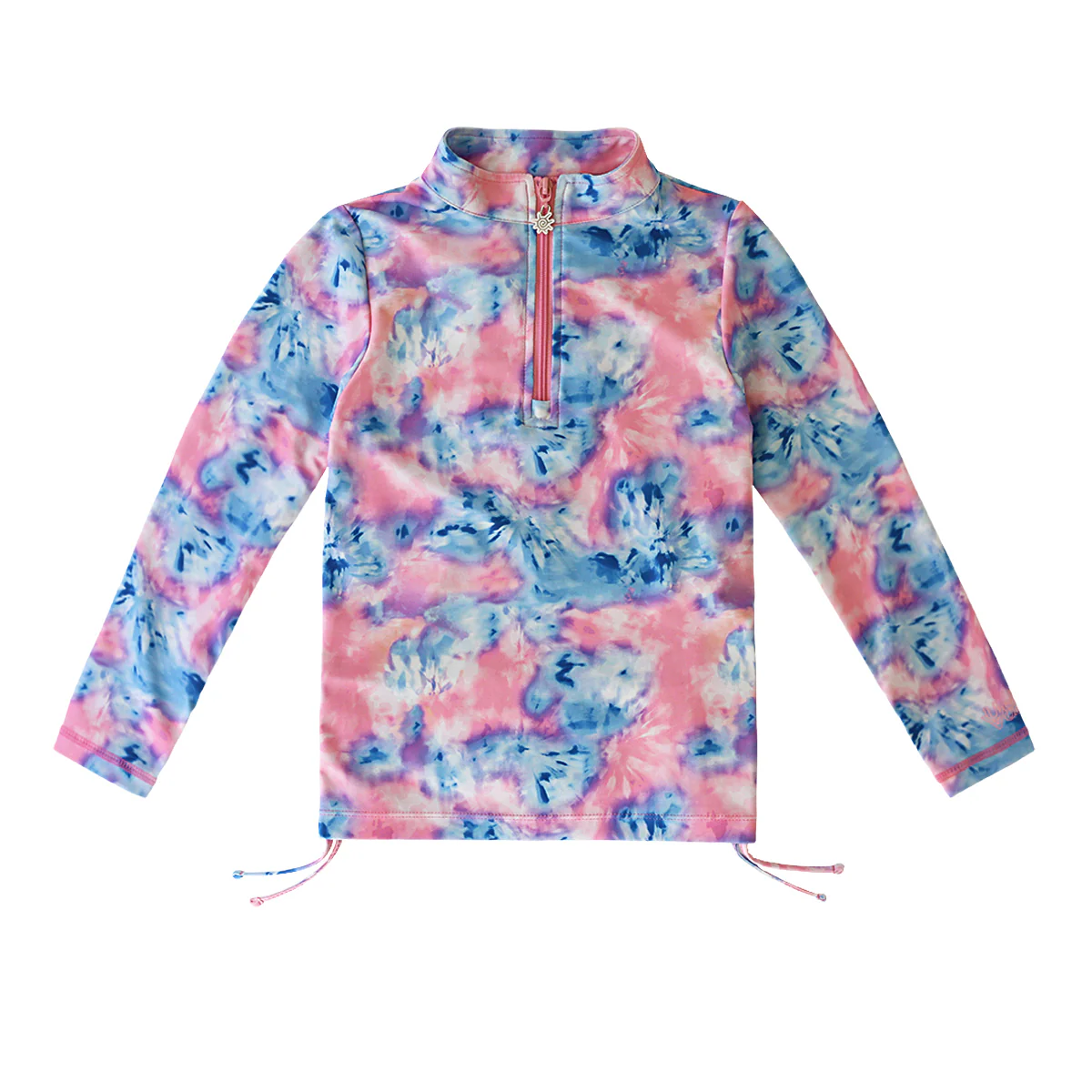 Girl's Half Zip Ruched Sun & Swim Shirt | FINAL SALE - Serkeasy