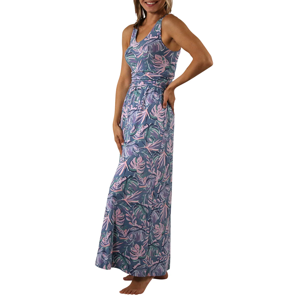 Women's V-Neck Maxi Dress | FINAL SALE - Serkeasy