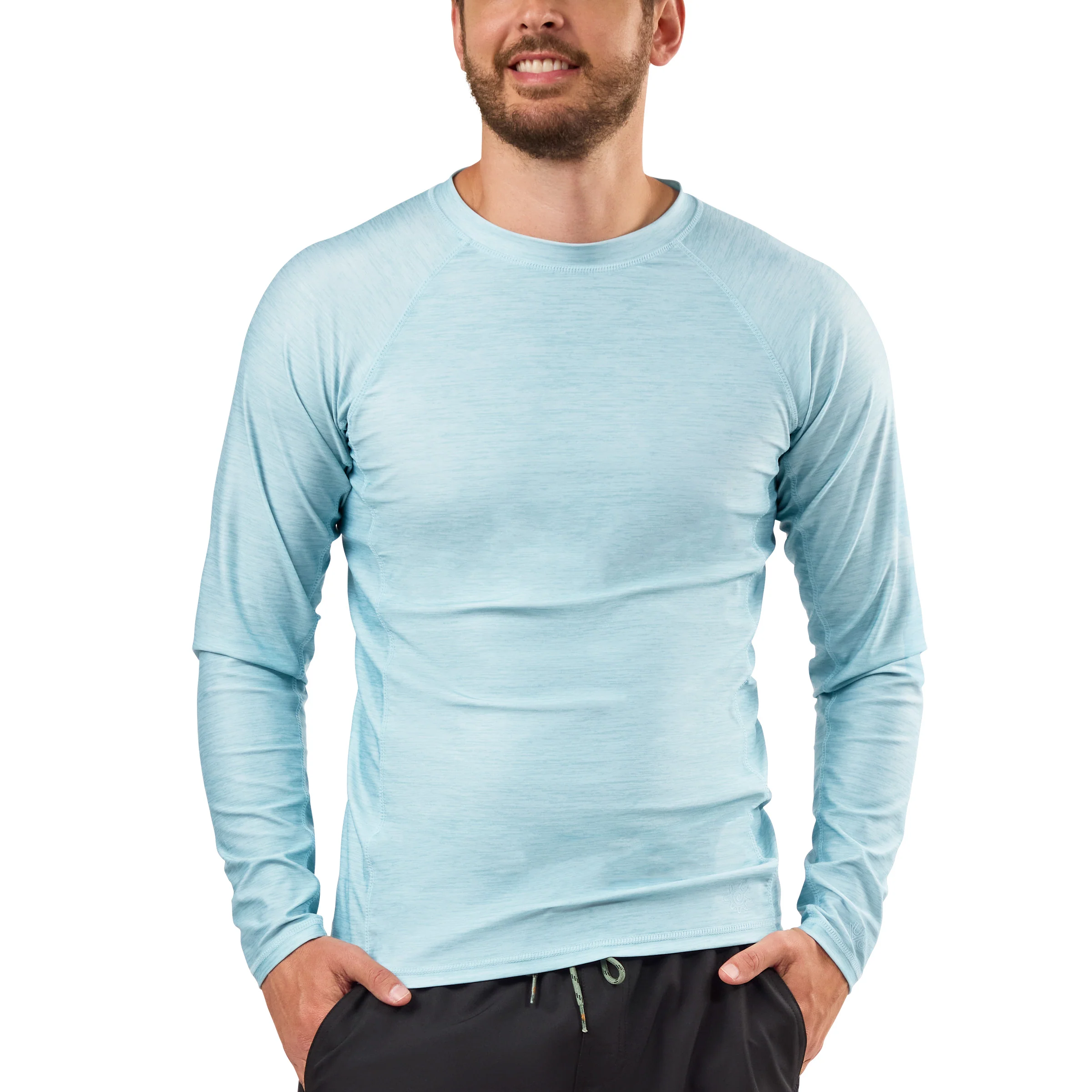 Men's Long Sleeve Crew Sun & Swim Shirt - Serkeasy