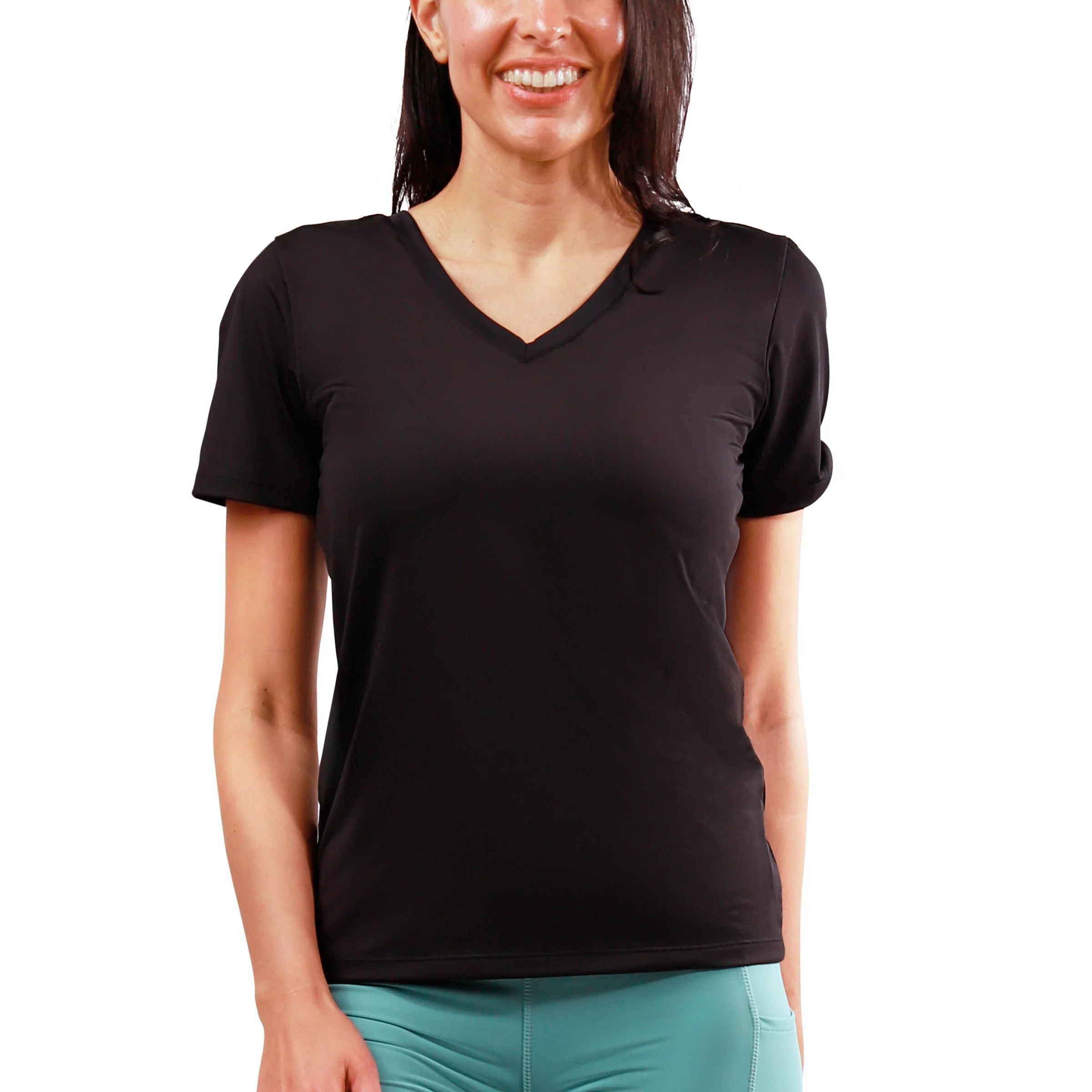 Women's Short Sleeve Reverse Neck Tee - Serkeasy