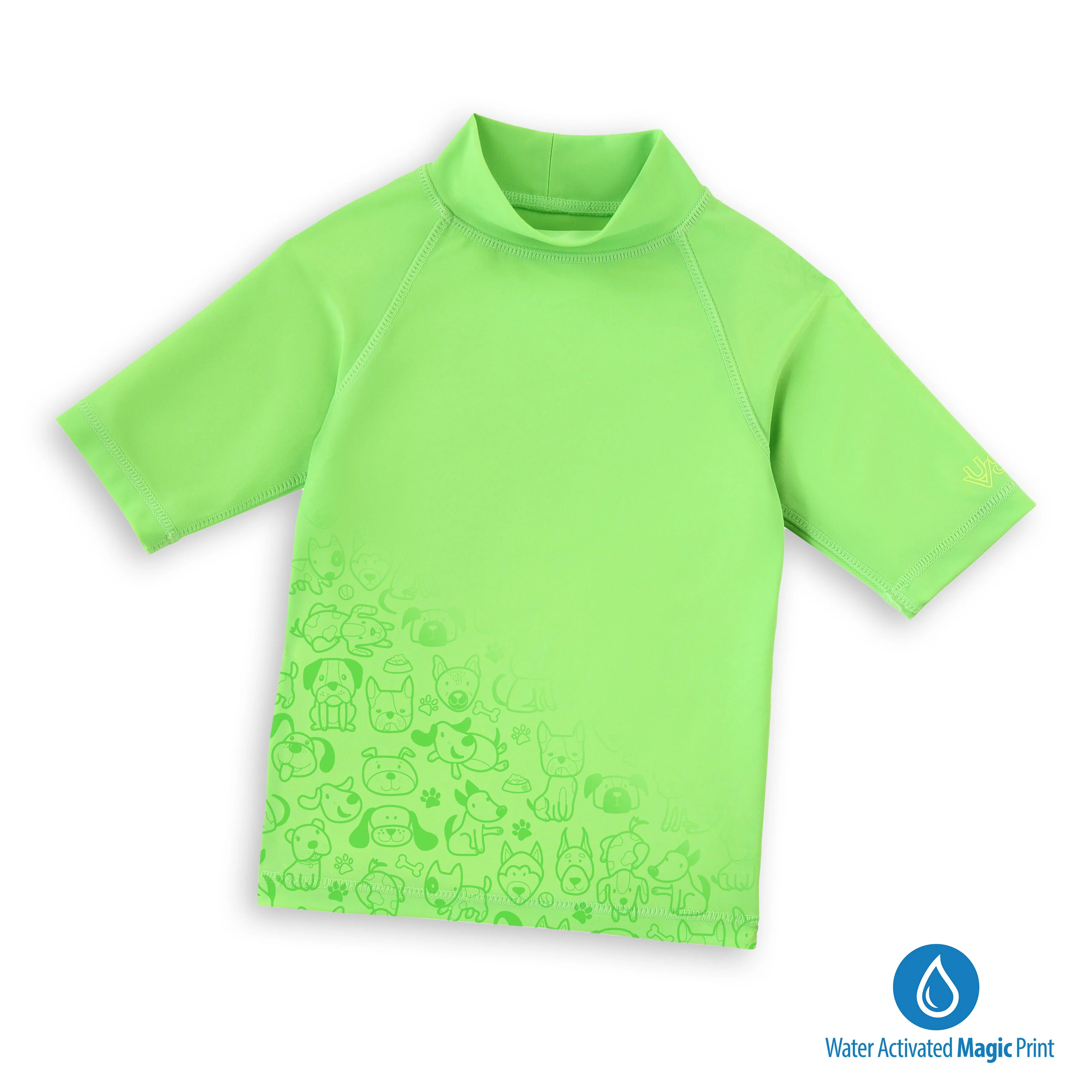 Kid's Neon Short Sleeve Sun & Swim Shirt - Serkeasy