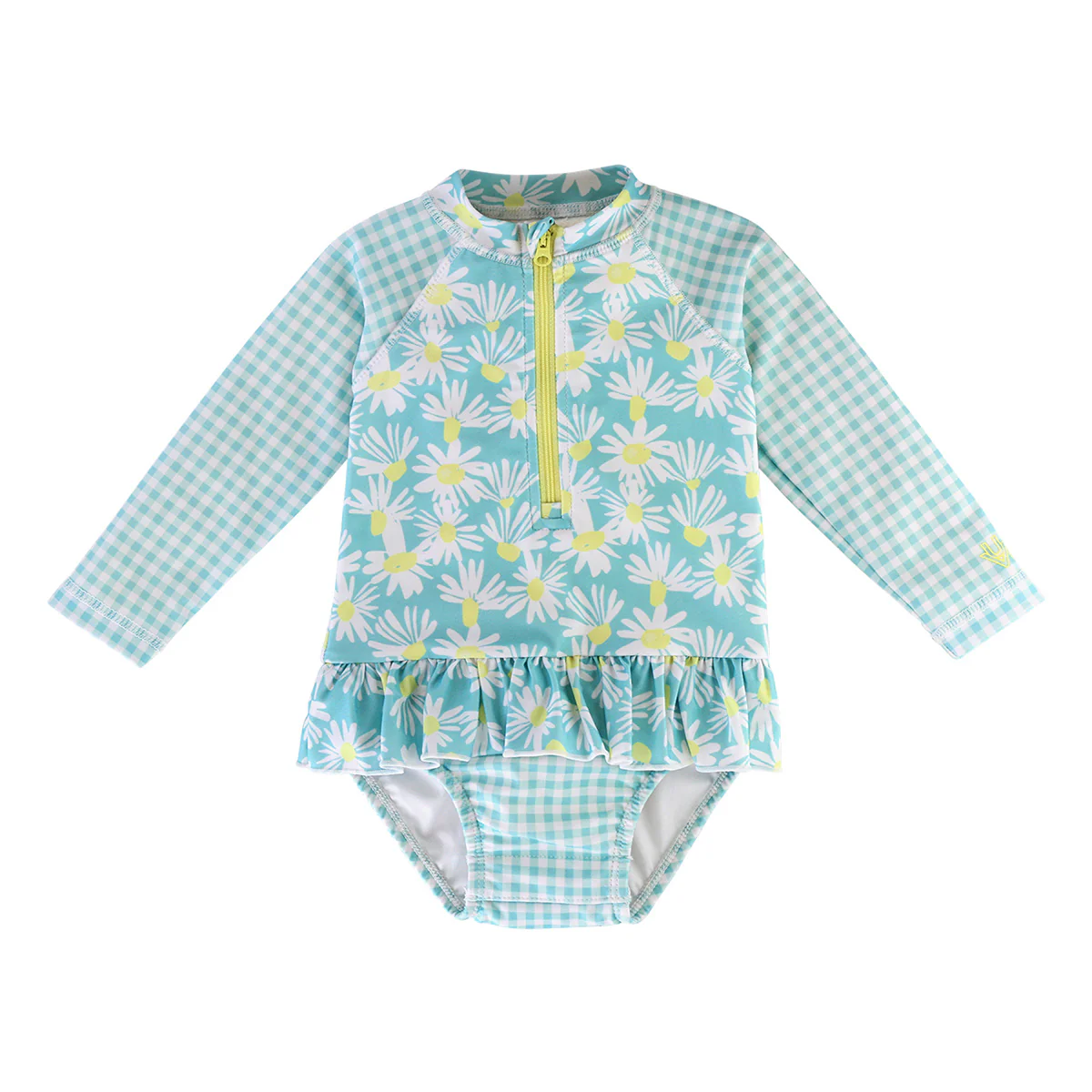 Baby Girl's Long Sleeve Ruffled Swim Suit - Serkeasy