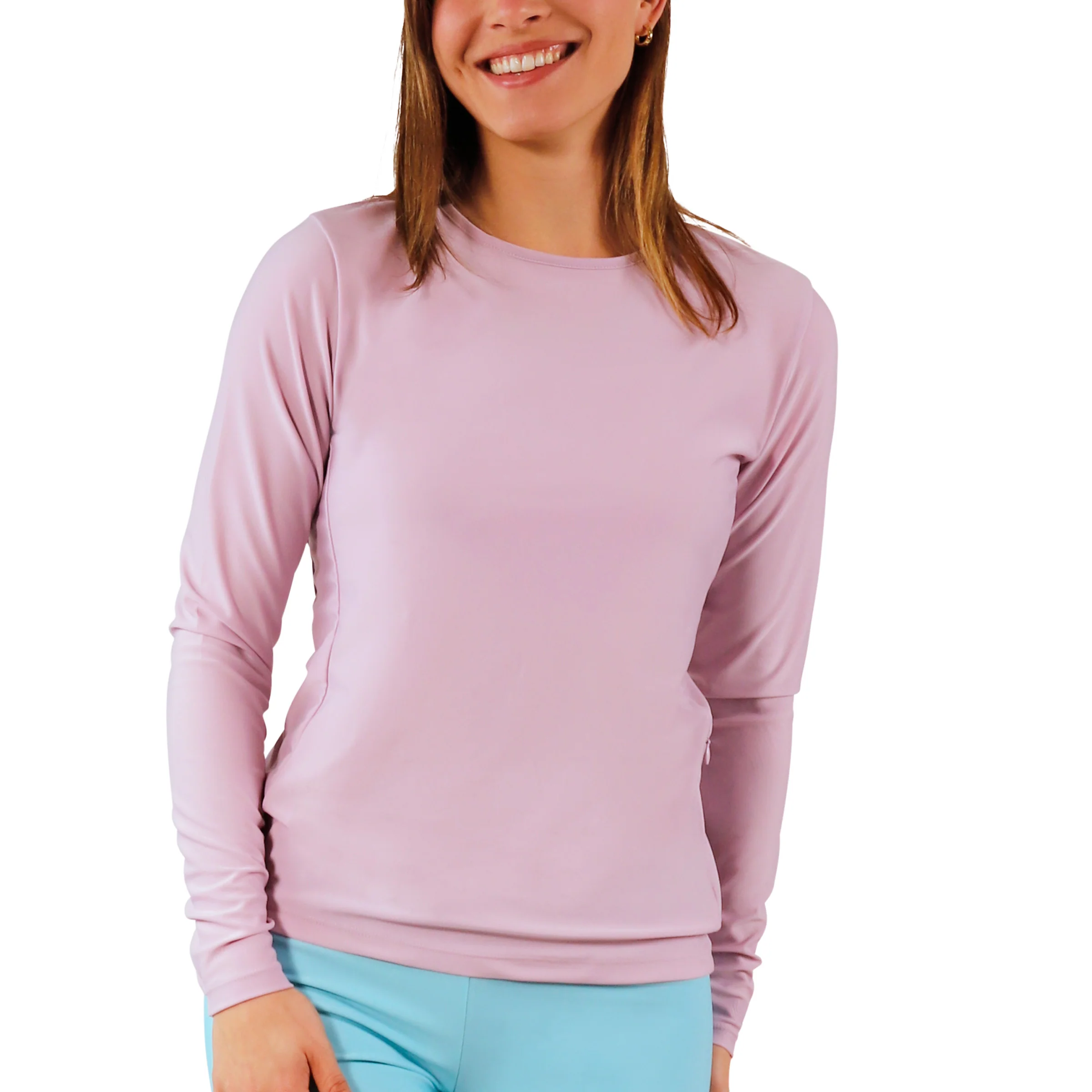 Women's Long Sleeve Crew Sun & Swim Shirt - Serkeasy