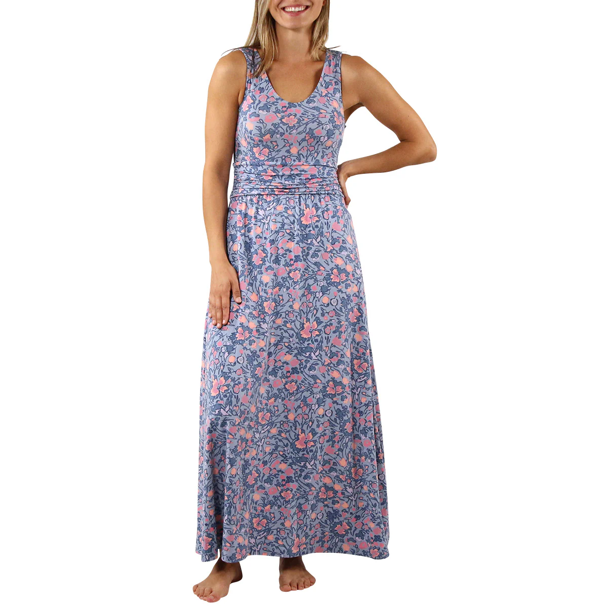 Women's V-Neck Maxi Dress - Serkeasy