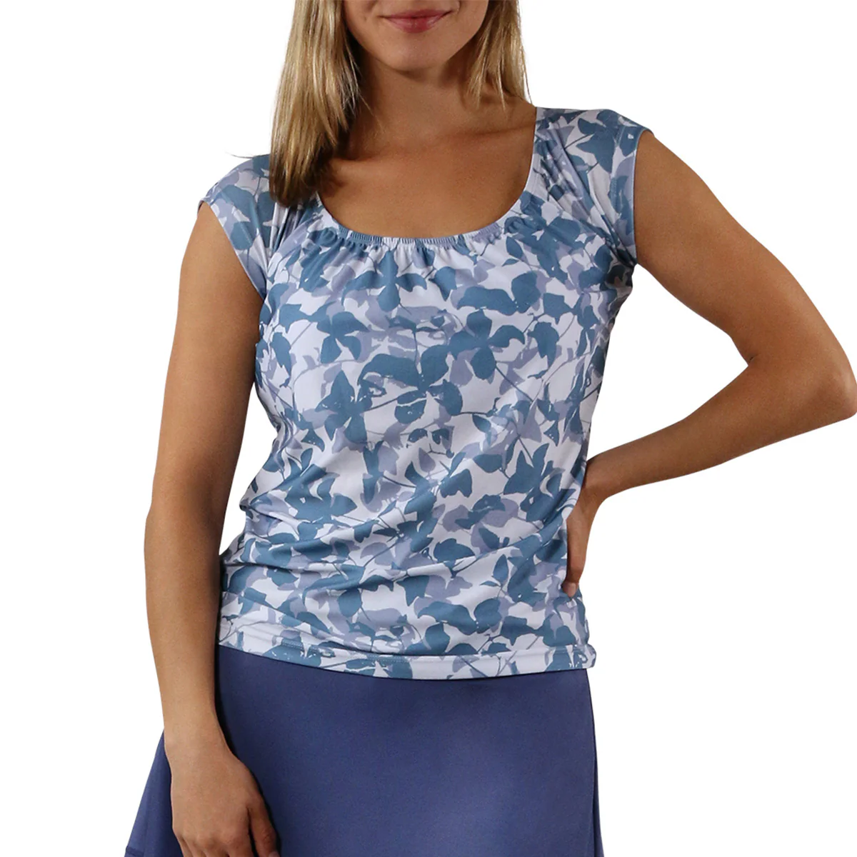Women's Cap Sleeve Swim Tee - Serkeasy