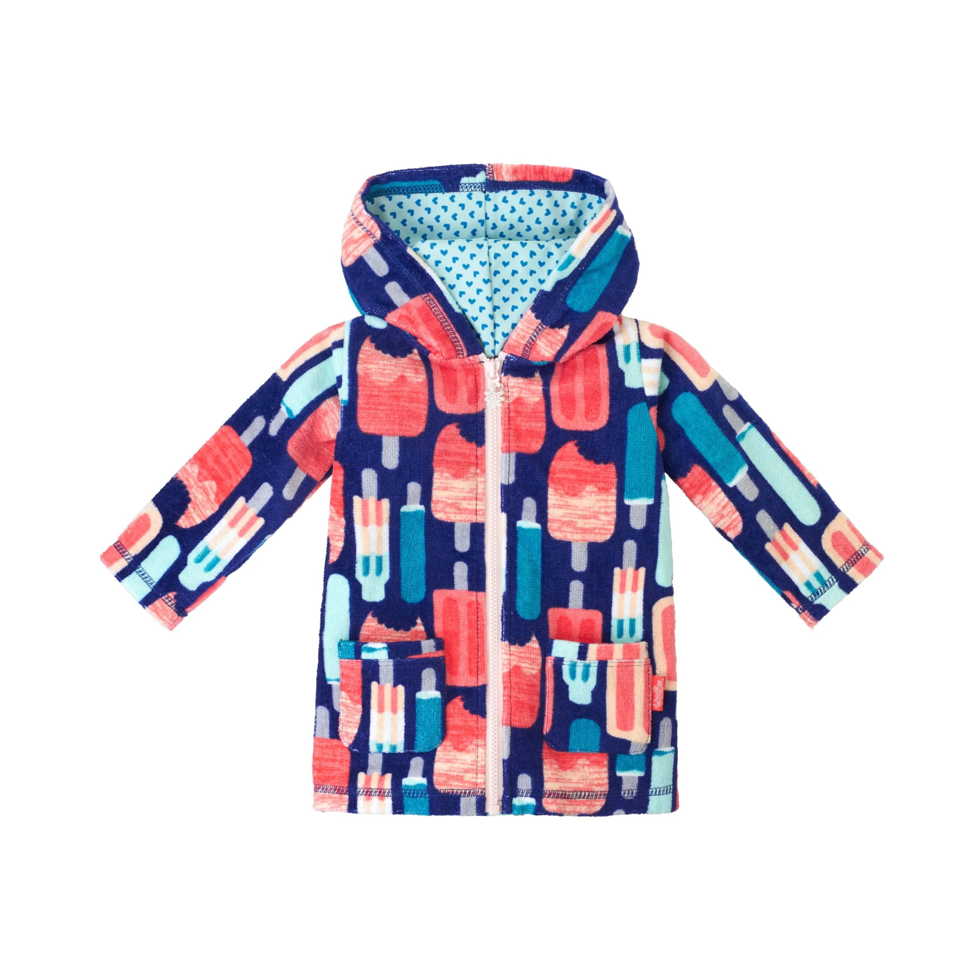 Baby Girl's Hooded Terry Beach Cover-Up | FINAL SALE - Serkeasy
