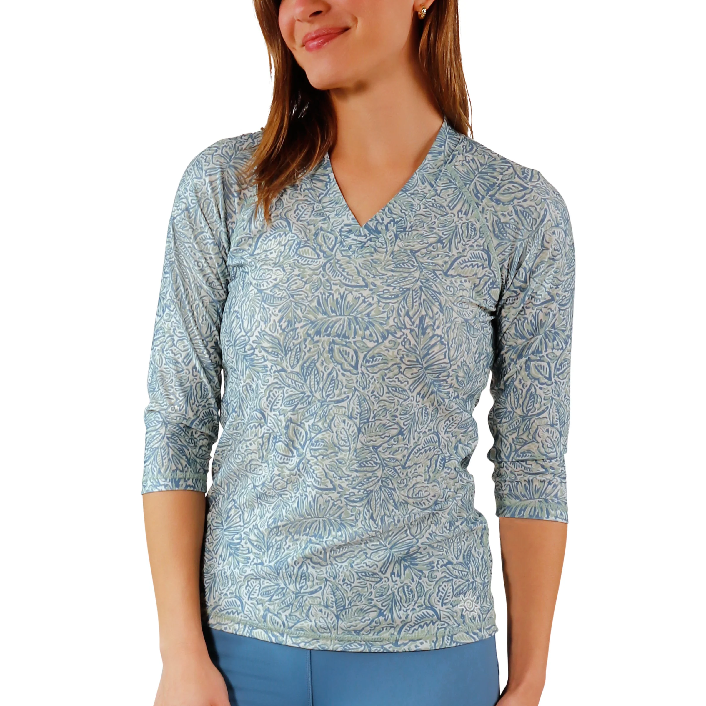 Women's V-Neck Sun & Swim Shirt - Serkeasy