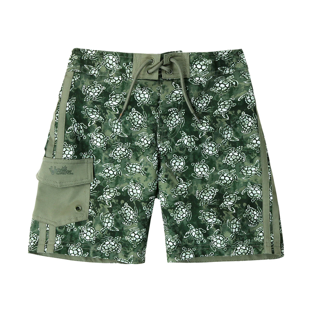 Boy's Racer Stripe Board Shorts - Serkeasy