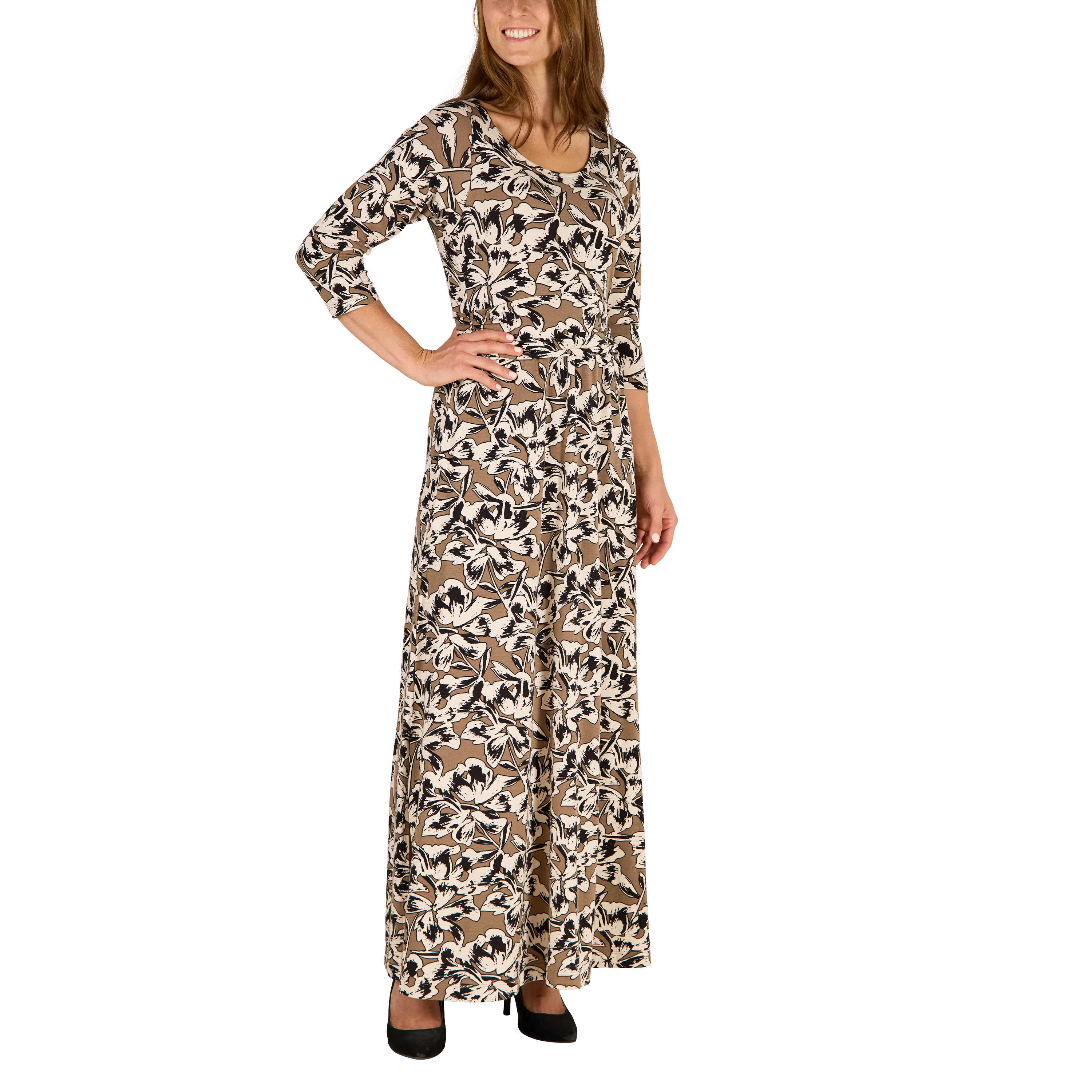 Women's Scoop Neck Maxi Dress - Serkeasy