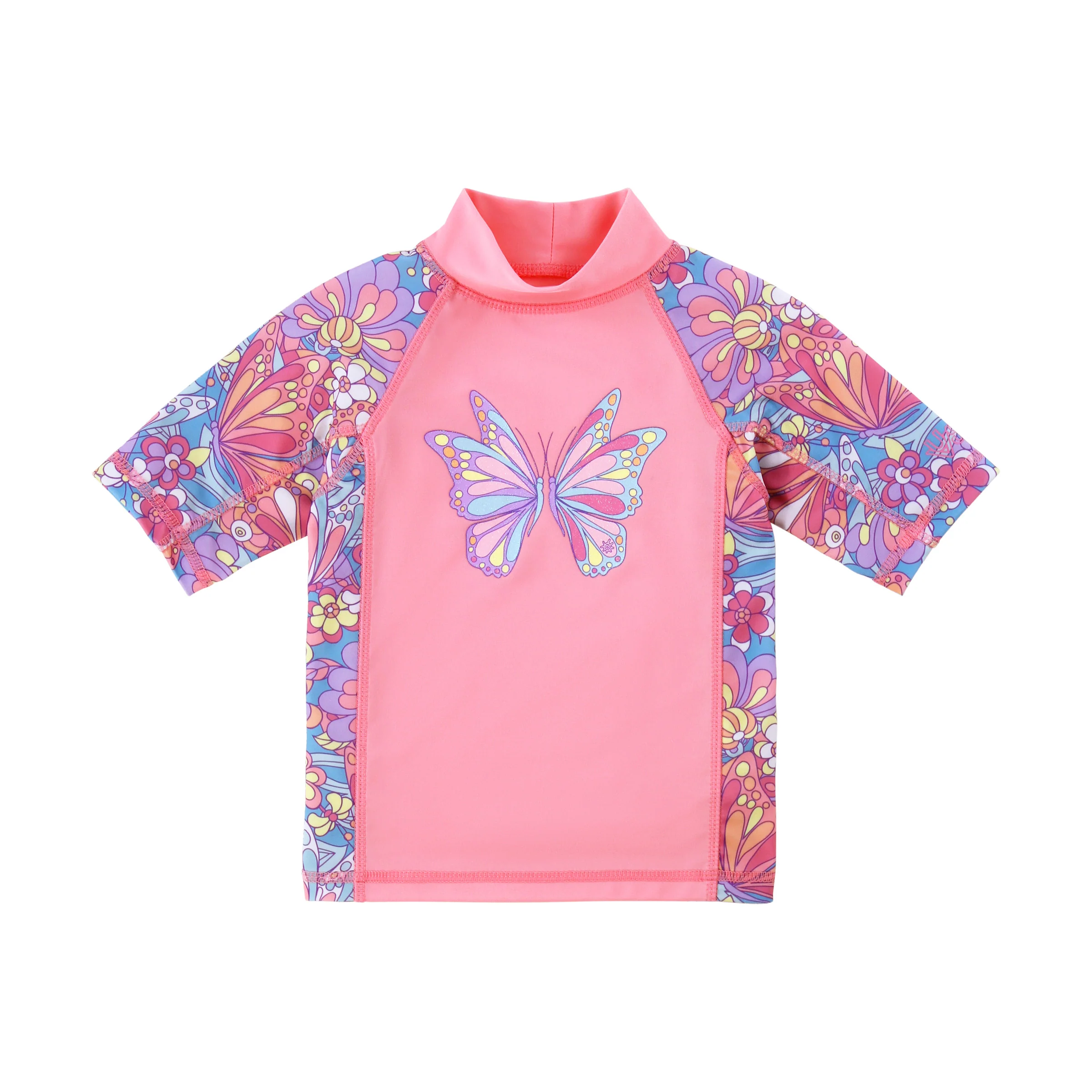Girl's Short Sleeve Sunny Swim Shirt - Serkeasy